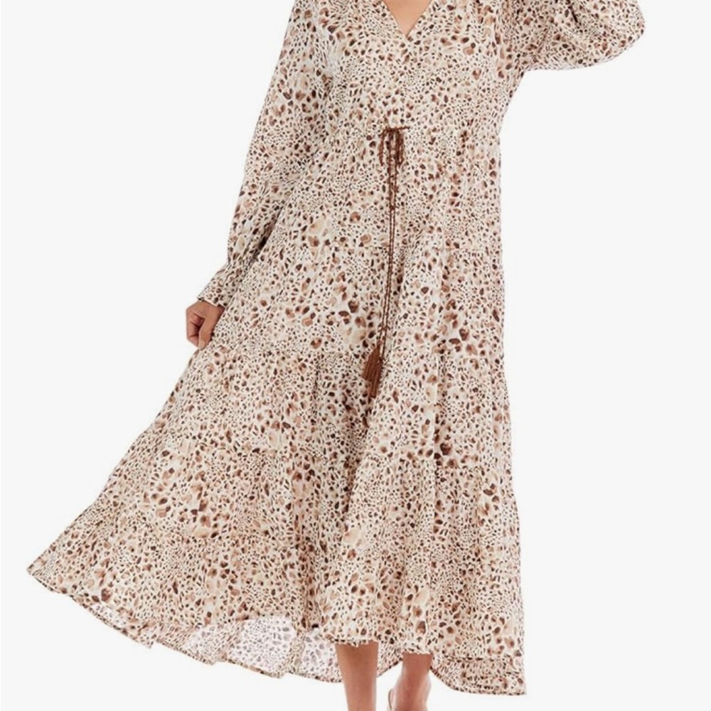 Leopard Print Maxi Dress